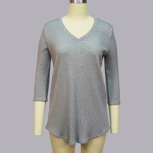 V Neck long sweater for women