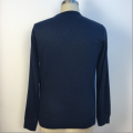 Men's Long Sleeves Dark Blue Sweater