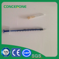 1ml Luer Lock Syringe with Needle for Medical Use