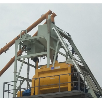 HZS75 self loading cement ready concrete mixing plant