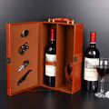 Customized Double Wine Pack Leather Box