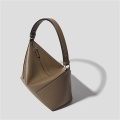 Pillow-shaped Melard Style Soft Leather Underarm Bag