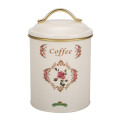 Beige Paint Design Food Jar Lid With Handle