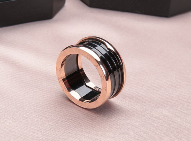 Brand Black Ceramics Spring Rings For Women