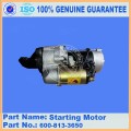 Peças sobressalentes Komatsu 6D105-1Z motor de partida ass&#39;y 600-813-3650 para peças elétricas