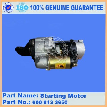 Komatsu spare parts 6D105-1Z starting motor ass'y 600-813-3650 for Electric parts