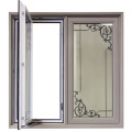 tempered glass aluminum windows and doors casement window with mosquito net