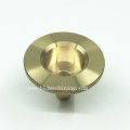 Turning Machining Brass Inserts with Diamond Knurling