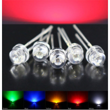 5mm Chapeau de Paille Rouge LED 620-625nm Broche de Tri