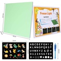 Tablero de dibujo de luz fluorescente de juegos de juguetes educativos