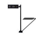 temporary 125mm led directional traffic light pole
