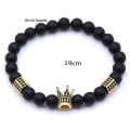 Men's crown natural stone bead bracelets