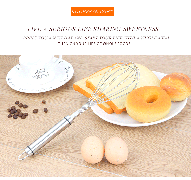 stainless steel whisk eggbeater 