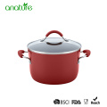 8 inch Red Non Stick Aluminum Casserole