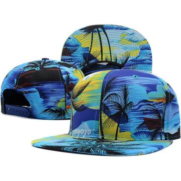 Fleurs en gros fashion imprimé design snapback réglable plat bord hip-hop cap casquette