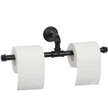 Suporte de papel higiênico de tubo duplo industrial