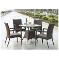 Hotel PE Rattan Wicker Furniture Round Patio Set