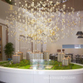 Golden large popular chandelier hotel lobby chandelier hotel led ceiling popular chandelier