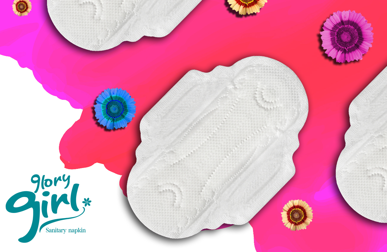 Breathable lady soft sanitary napkin for period