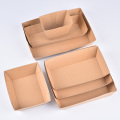 Compostable recyclable biodegradable lunch paper board tray