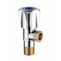 Two way single zinc alloy handle toilet brass core valve spool polish angle needle valve