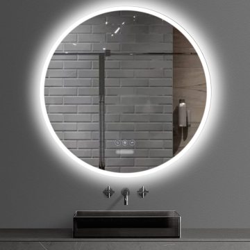 Home Decor Round Backlit LED Bathroom Vanity Mirror