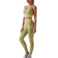 Activewear Yoga-Sets mit Schlangenhaut-Print