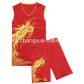 designed polyester material for basketball jersey with cool and dry fit