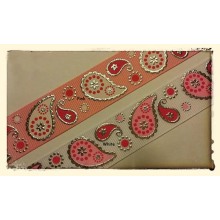 Vintage printed grosgrain Ribbon Tie for Headband/ ribbon bows/ ribbon crafts