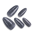 Long almond 24pcs/box false nail for glitter powder