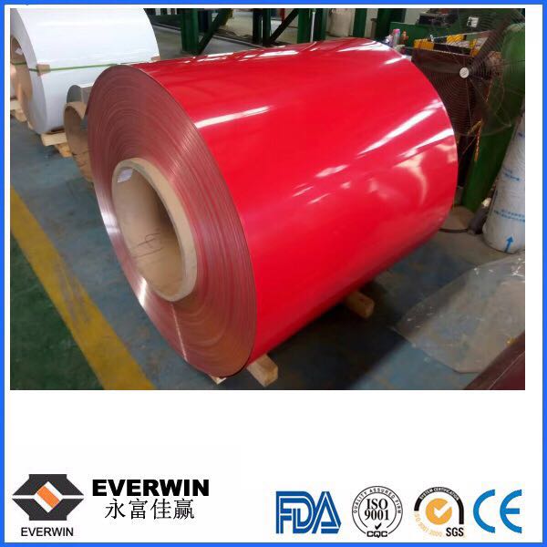 red coated aluminum coil