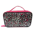 PVC-Make-up-Handtaschen mit pink Leopard drucken