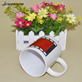 Sublimation changeant de couleur tasse de café blanc