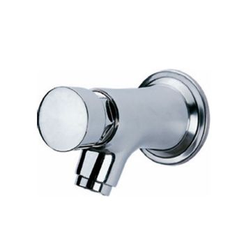 Wall Mounted Push Button Pillar Taps