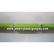 Grass green color burl shape ceramic bead