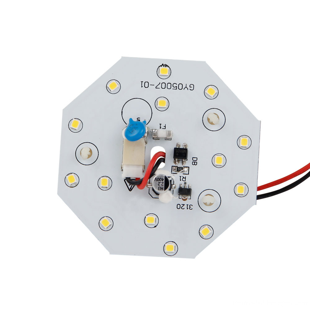 SMD 2835 Warm white 5W AC LED Module front view