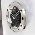 Classic Stainless Steel Gear Wall Clocks Black