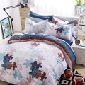 100 % Baumwolle reaktive gedruckt Bettlaken Set /Duvet-Cover-Set