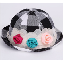 Infant Check Printed Fashion Sun Hat