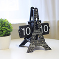 Eiffel Flip Clock с автоматическими картами