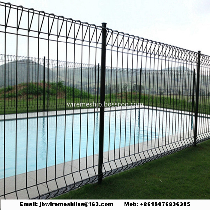 PVC Coated Rolltop Fence BRC Pool Fence