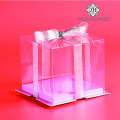 Transparent Plastic Cake Packaging Box Customize