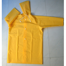 Yj-6029 Children′s Yellow Toddlers Raincoat with Hood