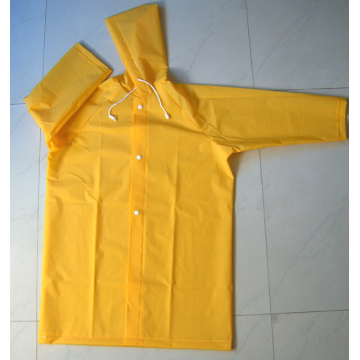 Yj-6029 Children′s Yellow Toddlers Raincoat with Hood