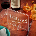 Clear color acrylic A4 menu holder