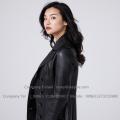 Sheepskin Leather Lady Jacket In Winter