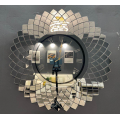 Modern mirror wall clock for billiard room