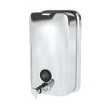 White Plastic Wall Mounted Liquid Manual Soap Dispenser