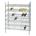 Rangement réglable 6 niveaux de bouteille d&#39;alcool en métal Bouteille Rack Rack Fabricant