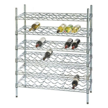 Adjustable DIY 6 Tiers Metal Liquor Bottle Display Rack Shelf Manufacturer